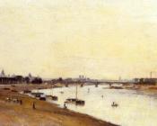 斯坦尼斯 拉勒平 : The Pont National as Seen from Quai d'Ivry, Paris